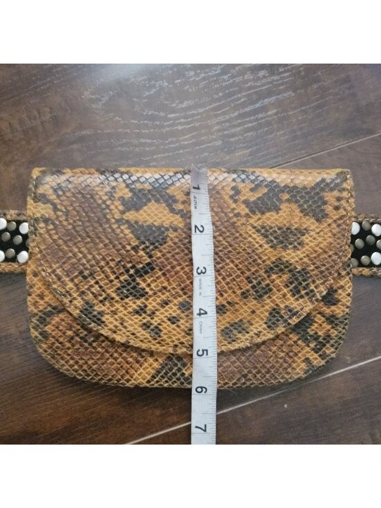 Free People Animal Instinct Pocket Belt Festiva Edgy Boho Utility Womens S/M main image 6